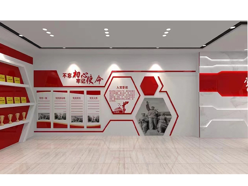 社區(qū)黨建文化墻設(shè)計制作，基層黨建文化墻設(shè)計(圖1)